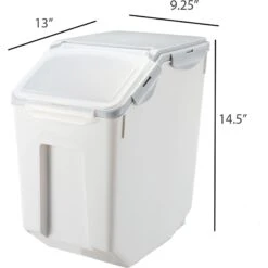 Hanamya Container With Measuring Cup Dog & Cat Food Storage -Dog Supplies 665774 PT3. AC SS1800 V1665527415