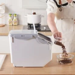 Hanamya Container With Measuring Cup Dog & Cat Food Storage -Dog Supplies 665774 PT4. AC SS1800 V1665525825