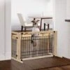 Coziwow 21-in Adjustable Extra Wide Freestanding Dog Gate, Natural Wood -Dog Supplies 665846 MAIN. AC SS1800 V1703686485