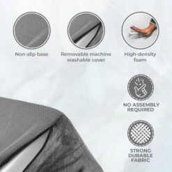 Precious Tails High Density Foam Scalloped Sherpa Top 4 Steps Dog & Cat Stair -Dog Supplies 674982 PT4. AC SS1800 V1665780087