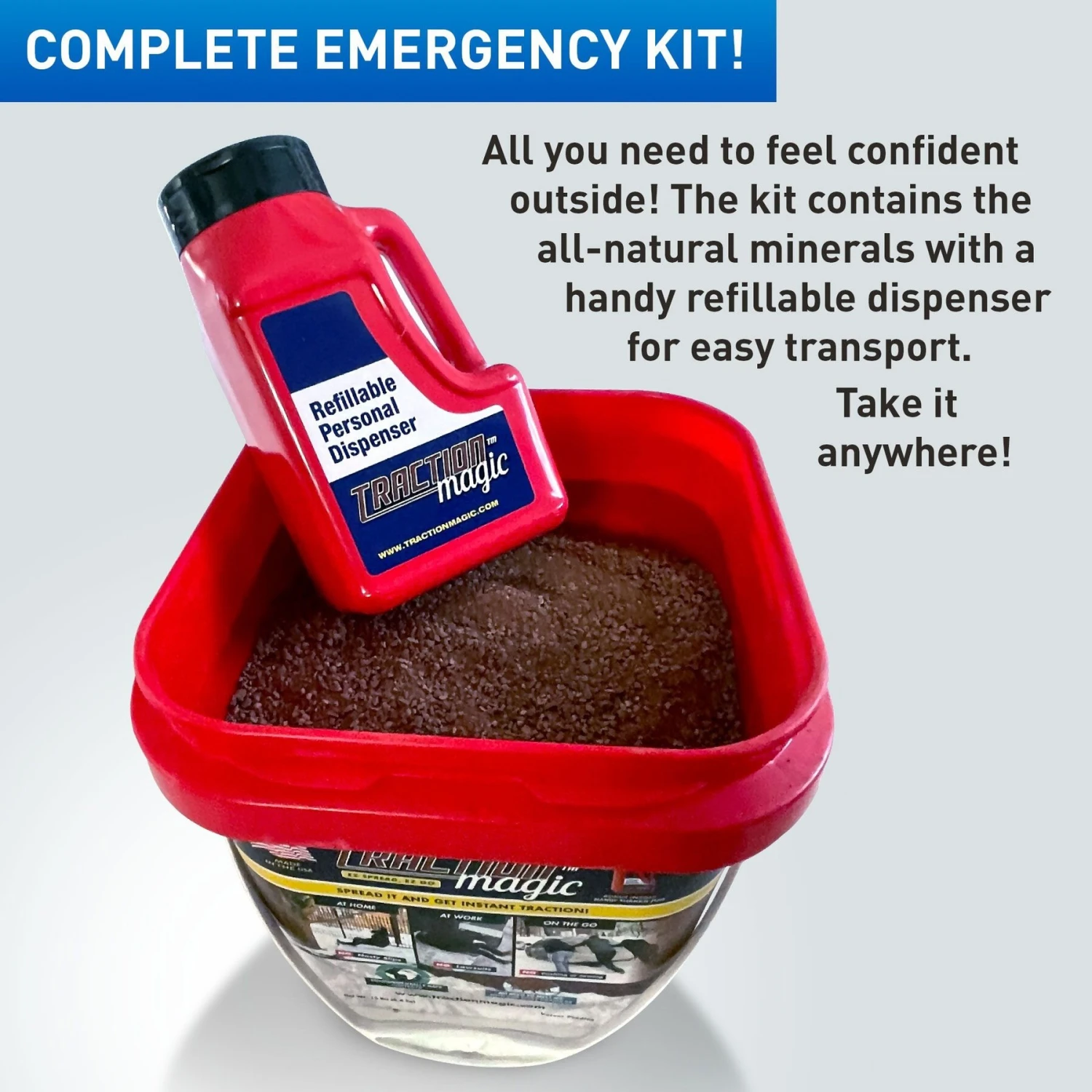 Traction Magic Anti Slip Agent Dog & Cat Poop Bags, 15-lb Bucket, 2 Count 7 Traction Magic Anti Slip Agent Dog & Cat Poop Bags, 15-lb Bucket, 2 Count - Image 5