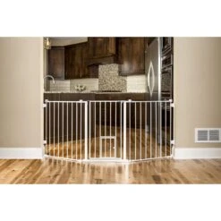 Carlson Pet Products Flexi Walk-Thru Dog Gate With Pet Door -Dog Supplies 69446 PT2. AC SS1800 V1566586014