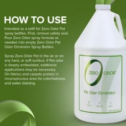 Zero Odor Pet Odor Eliminator Refill, 128-oz Bottle -Dog Supplies 695902 PT8. AC SS1800 V1668550702