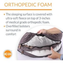 K&H Pet Products Orthopedic Bolster Cat & Dog Bed 10 K&H Pet Products Orthopedic Bolster Cat & Dog Bed -Dog Supplies 69694 PT2. AC SS1800 V1637625805