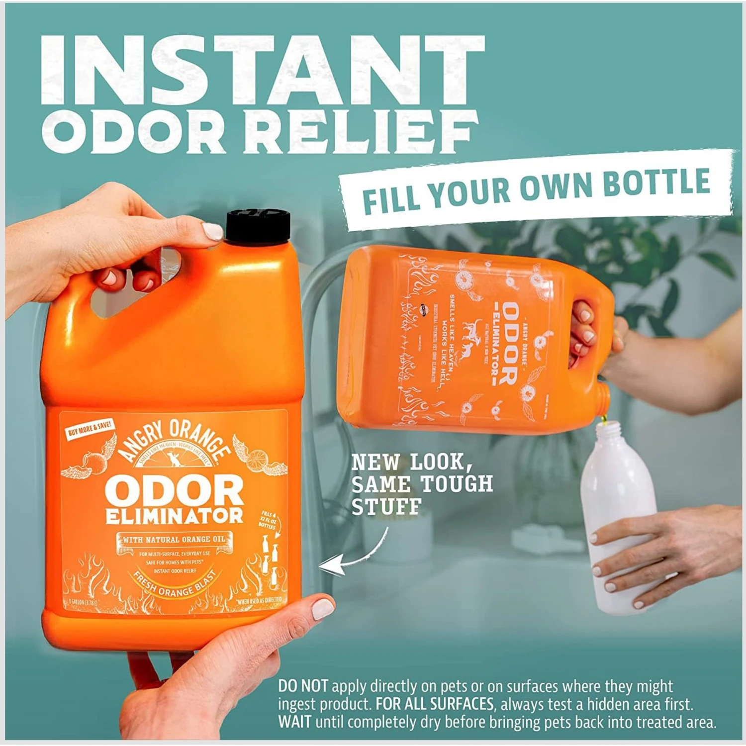 Angry Orange RTU Orange Scented Carpet Odor Eliminator, 128-oz Bottle 4 Angry Orange RTU Orange Scented Carpet Odor Eliminator, 128-oz Bottle - Image 2