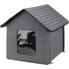 TRIXIE Insulated Outdoor Cat & Dog House, Gray -Dog Supplies 701646 MAIN. AC SS1800 V1668544385