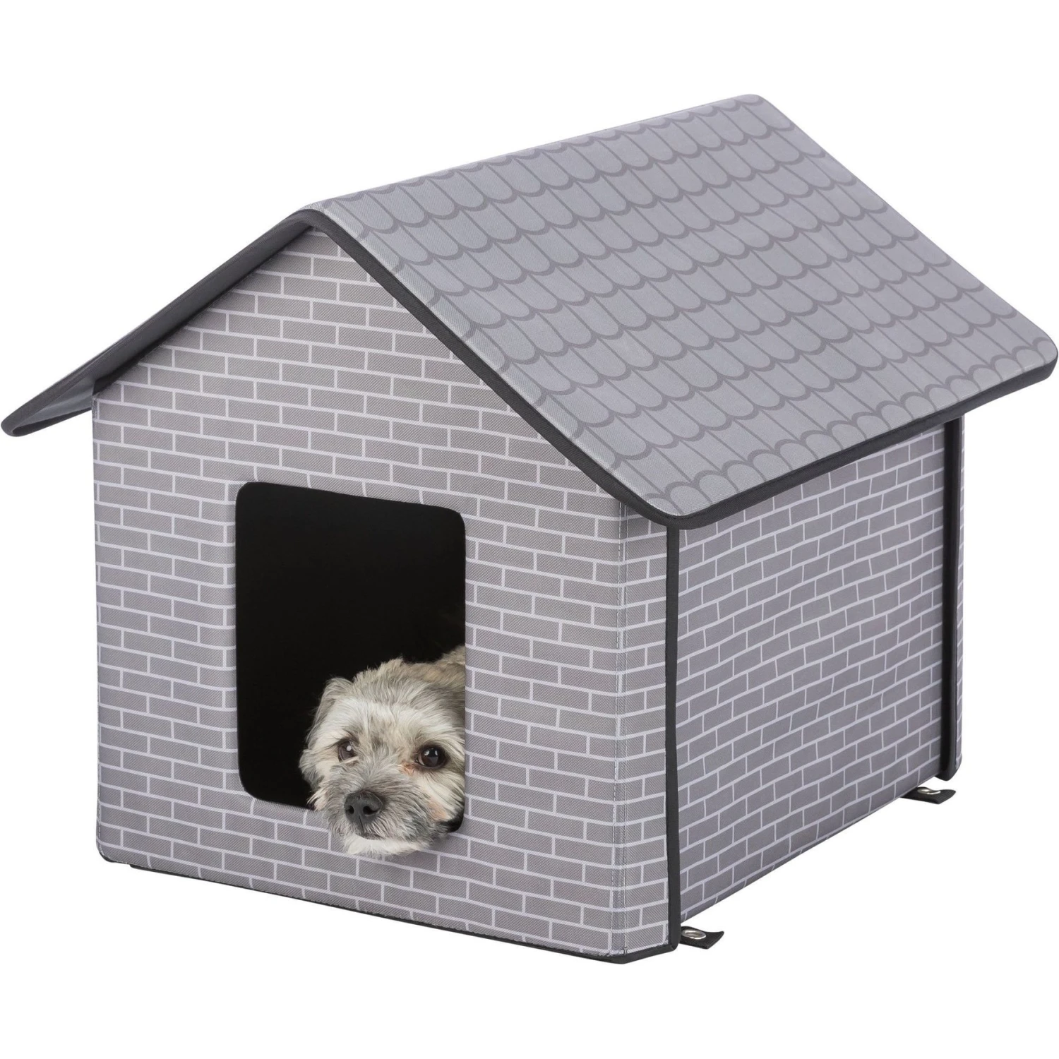 TRIXIE Insulated Outdoor Cat & Dog House, Gray 10 TRIXIE Insulated Outdoor Cat & Dog House, Gray - Image 8