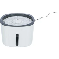 TRIXIE Flower Cat & Dog Water Fountain, White/Gray, 68-oz -Dog Supplies 701790 PT4. AC SS1800 V1688752027