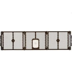 MyPet Extra Wide Cat & Dog Gate With Pet Door, Brown 10 MyPet Extra Wide Cat & Dog Gate With Pet Door, Brown -Dog Supplies 711758 PT2. AC SS1800 V1670434186