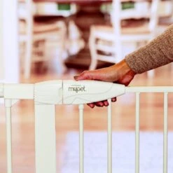 MyPet Extra Tall & Wide Walk Thru Easypass Cat & Dog Gate, White -Dog Supplies 711790 PT5. AC SS1800 V1670437222