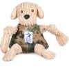 HuggleHounds Warrior Canine Connection Knottie Dog Toy, Large, Camo -Dog Supplies 712278 MAIN. AC SS1800 V1670451106