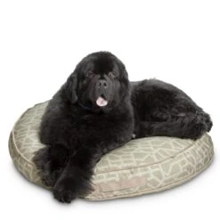 Bark And Slumber Biscuit Plush Round Eco Friendly Fabric Lounger Dog Bed