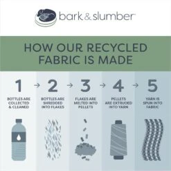 Bark And Slumber Biscuit Plush Round Eco Friendly Fabric Lounger Dog Bed -Dog Supplies 717094 PT7. AC SS1800 V1672248111