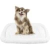HappyCare Textiles Classic Warm Sherpa Cat & Dog Crate Bolster, White -Dog Supplies 717246 MAIN. AC SS1800 V1669658493