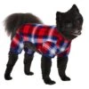 Frisco Cozy Plush Fleece Dog & Cat PJs, Plaid -Dog Supplies 719102 MAIN. AC SS1800 V1692971268
