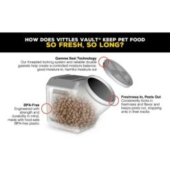 Gamma2 Vittles Vault Stackable Pet Food Storage -Dog Supplies 73481 PT2. AC SS1800 V1445890028