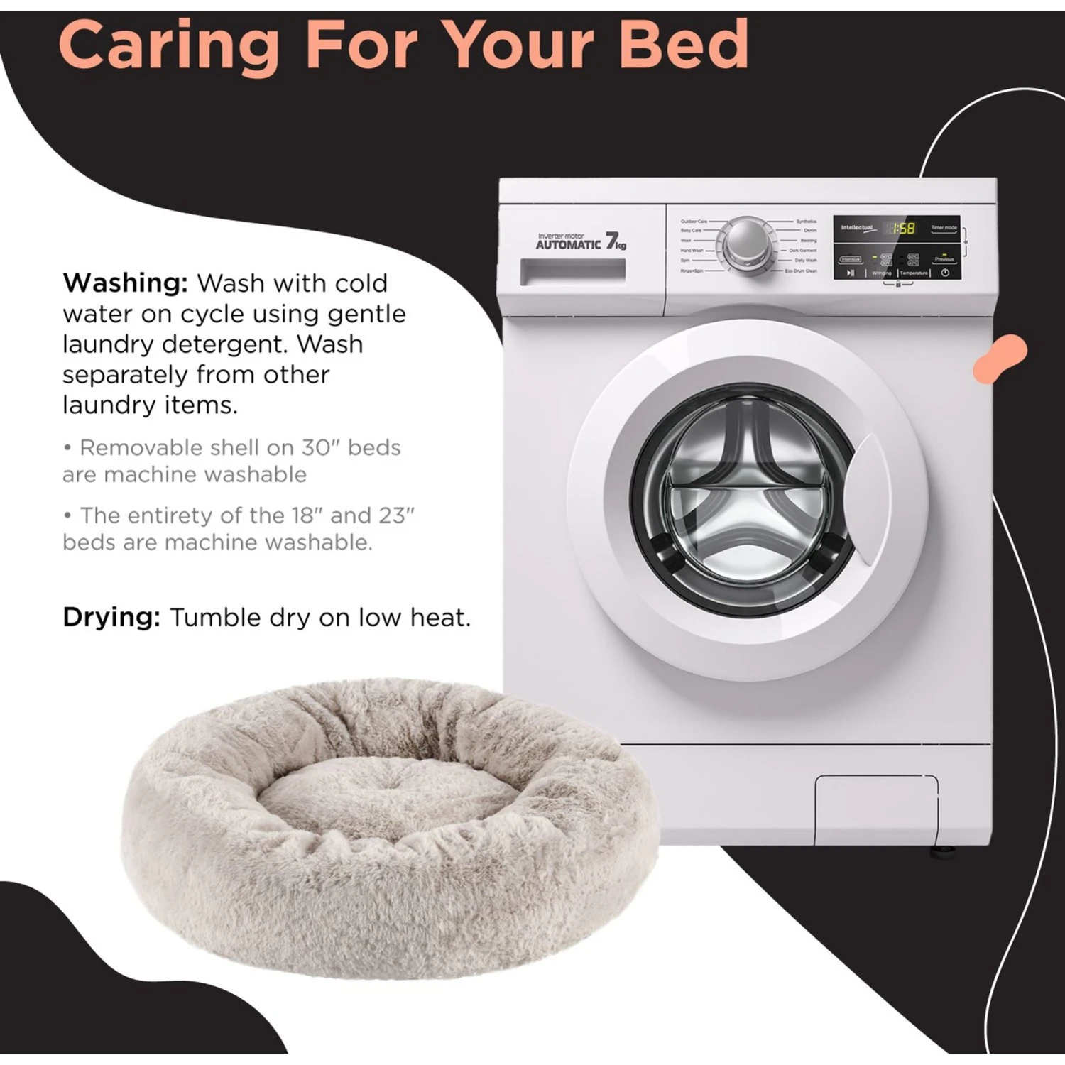 Best Friends By Sheri SnuggleSoft Faux Rabbit Fur Orthopedic Bolster Cat & Dog Bed 10 Best Friends By Sheri SnuggleSoft Faux Rabbit Fur Orthopedic Bolster Cat & Dog Bed - Image 8