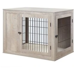 Unipaws Wooden Wire Furniture Style Dog Crate -Dog Supplies 739542 PT2. AC SS1800 V1672168956