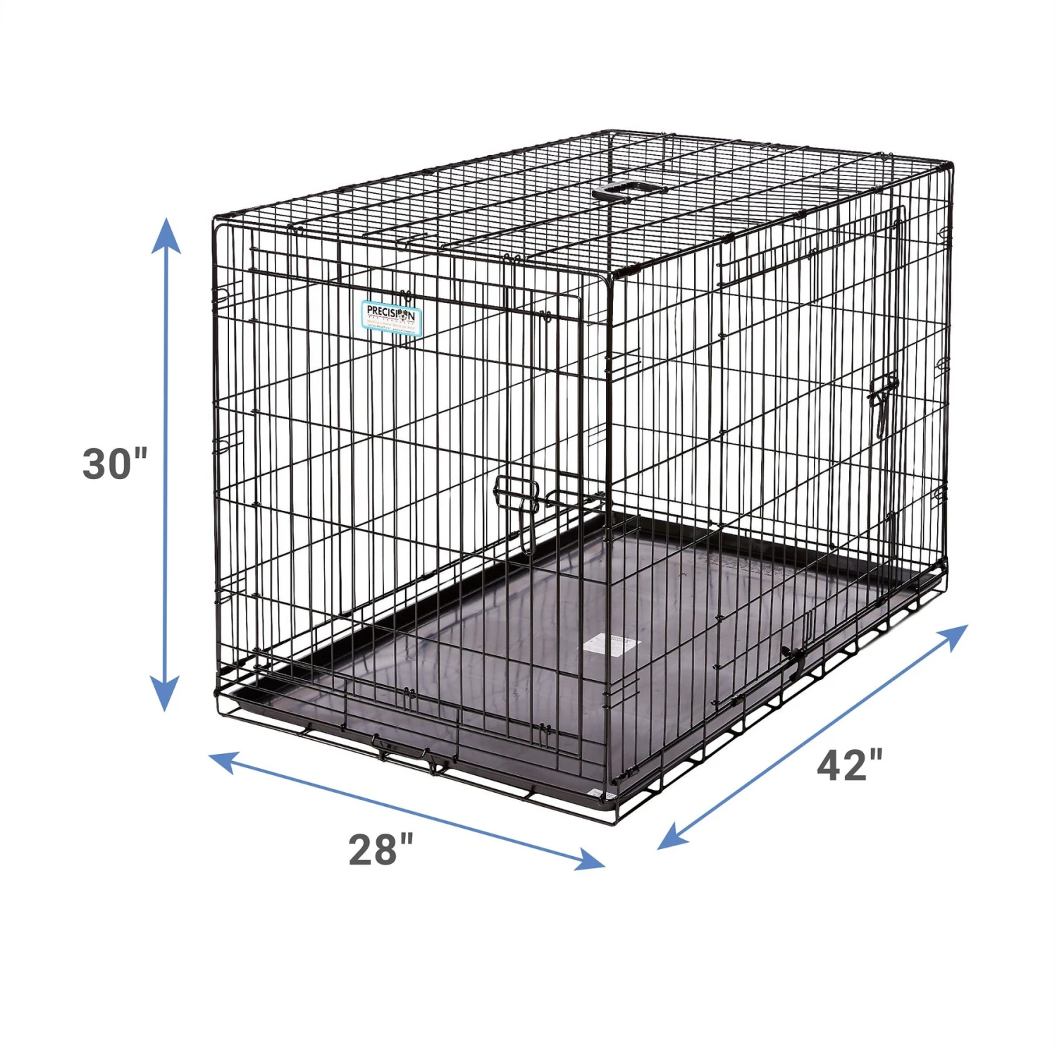 Precision Pet Products Provalu Double Door Collapsible Wire Dog Crate 5 Precision Pet Products Provalu Double Door Collapsible Wire Dog Crate - Image 3