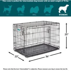 MidWest ICrate Fold & Carry Double Door Collapsible Wire Dog Crate & KONG Classic Dog Toy 13 MidWest ICrate Fold & Carry Double Door Collapsible Wire Dog Crate & KONG Classic Dog Toy -Dog Supplies 752366 PT2. AC SS1800 V1672929135
