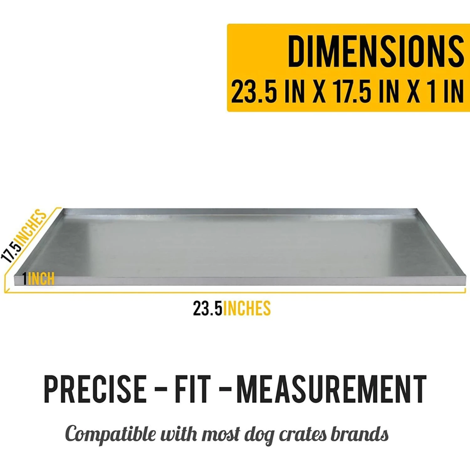 KOPEKS Heavy Duty Multipurpose Steel Replacement Pet Crate Tray 6 KOPEKS Heavy Duty Multipurpose Steel Replacement Pet Crate Tray - Image 4