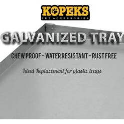 KOPEKS Heavy Duty Multipurpose Steel Replacement Pet Crate Tray 12 KOPEKS Heavy Duty Multipurpose Steel Replacement Pet Crate Tray -Dog Supplies 758502 PT4. AC SS1800 V1674495037