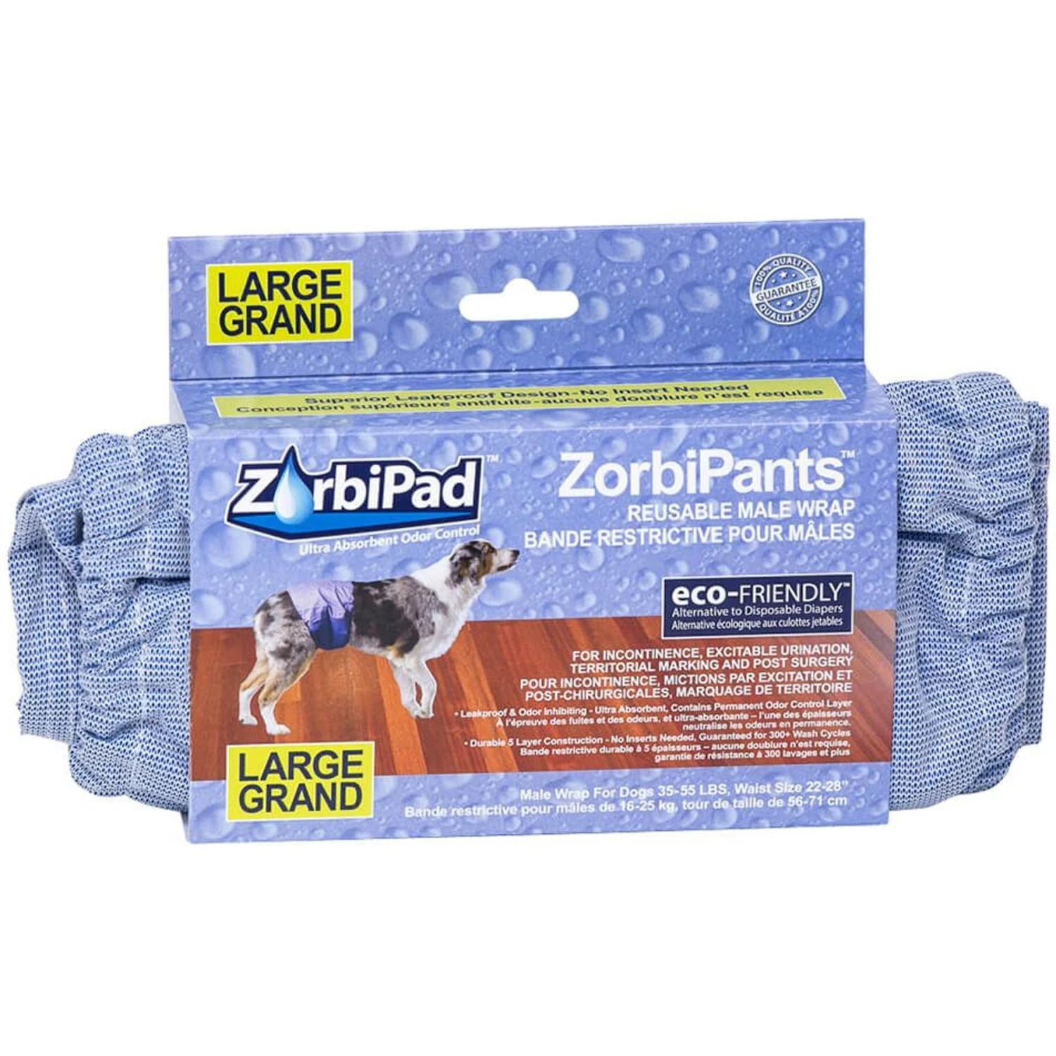 ZorbiPad ZorbiPants Male Wrap Dog Diaper 3 ZorbiPad ZorbiPants Male Wrap Dog Diaper