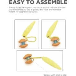 Outward Hound Replacement Tails For Tail Spinner Chase Dog Toy, Yellow -Dog Supplies 786430 PT2. AC SS1800 V1682619636