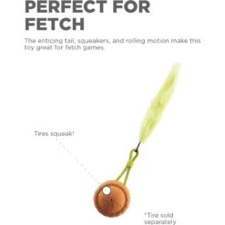 Outward Hound Replacement Tails For Tail Spinner Chase Dog Toy, Yellow -Dog Supplies 786430 PT3. AC SS1800 V1682621971