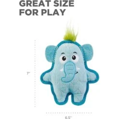 Outward Hound Xtreme Seamz Elephant Durable Squeaky Dog Toy, Blue, Medium -Dog Supplies 786798 PT4. AC SS1800 V1682622160