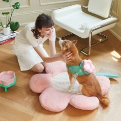 VETRESKA Flora Bolster Cat & Dog Bed -Dog Supplies 805246 PT7. AC SS1800 V1680528947