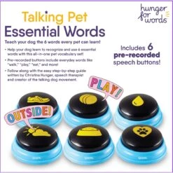Hunger For Words Talking Pet Essential Words Dog Toy 10 Hunger For Words Talking Pet Essential Words Dog Toy -Dog Supplies 805550 PT4. AC SS1800 V1682450371