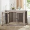 Unipaws Furniture Corner Dog Crate With Cushion, Weathered Grey -Dog Supplies 811550 MAIN. AC SS1800 V1682541491