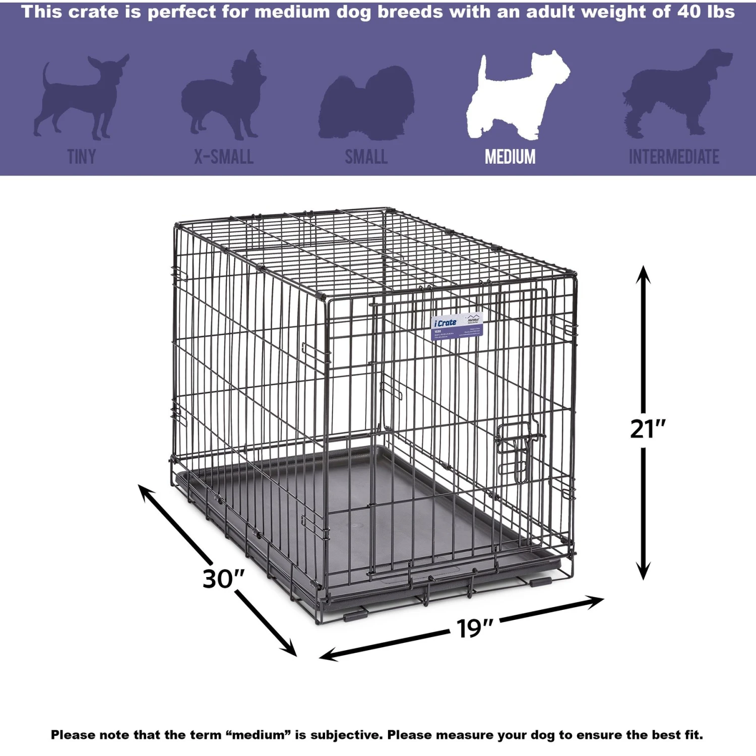 MidWest ICrate Fold & Carry Single Door Collapsible Wire Dog Crate & MidWest Steel Pet Gate 6 MidWest ICrate Fold & Carry Single Door Collapsible Wire Dog Crate & MidWest Steel Pet Gate - Image 4