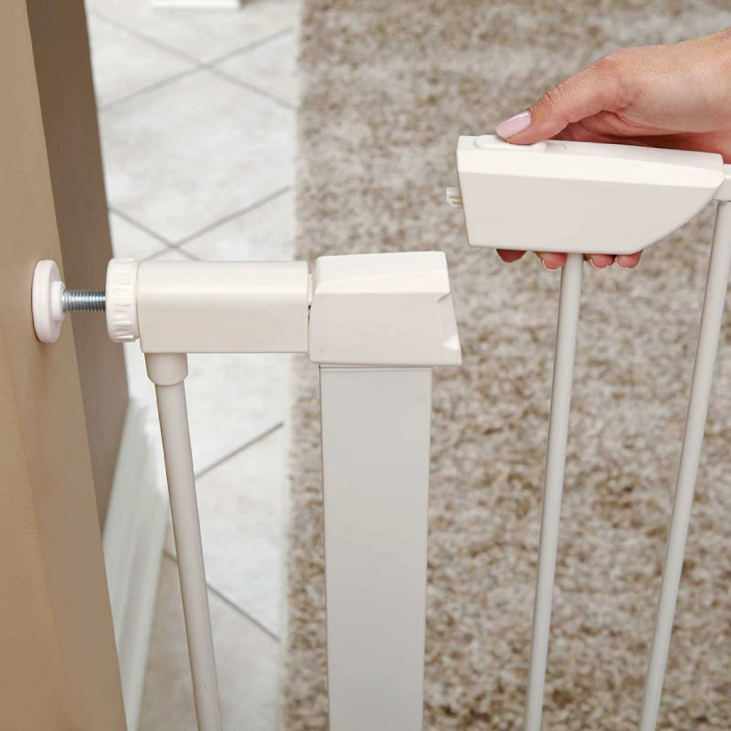 MidWest ICrate Fold & Carry Double Door Collapsible Wire Dog Crate & MidWest Steel Pet Gate 11 MidWest ICrate Fold & Carry Double Door Collapsible Wire Dog Crate & MidWest Steel Pet Gate - Image 9