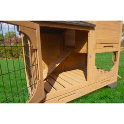 ZooVilla Indoor & Outdoor Bunny Lounge, Brown -Dog Supplies 823966 PT4. AC SS1800 V1683560600