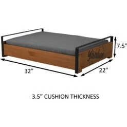 ZooVilla Country Crate Dog Bed, Brown, Medium -Dog Supplies 823998 PT3. AC SS1800 V1683565306