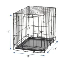 Carlson Pet Products Secure & Compact Single Door Collapsible Wire Dog Crate 13 Carlson Pet Products Secure & Compact Single Door Collapsible Wire Dog Crate -Dog Supplies 82471 PT2. AC SS1800 V1564754766