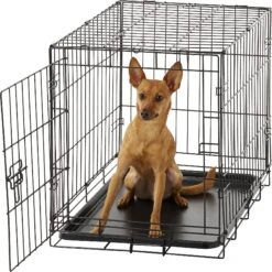 Carlson Pet Products Secure & Compact Single Door Collapsible Wire Dog Crate 14 Carlson Pet Products Secure & Compact Single Door Collapsible Wire Dog Crate -Dog Supplies 82471 PT3. AC SS1800 V1569015900