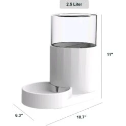 Hanamya Automatic Water Dispenser With 3 Liter Capacity Dog & Cat Waterer, White 6 Hanamya Automatic Water Dispenser With 3 Liter Capacity Dog & Cat Waterer, White -Dog Supplies 838830 PT1. AC SS1800 V1682371196