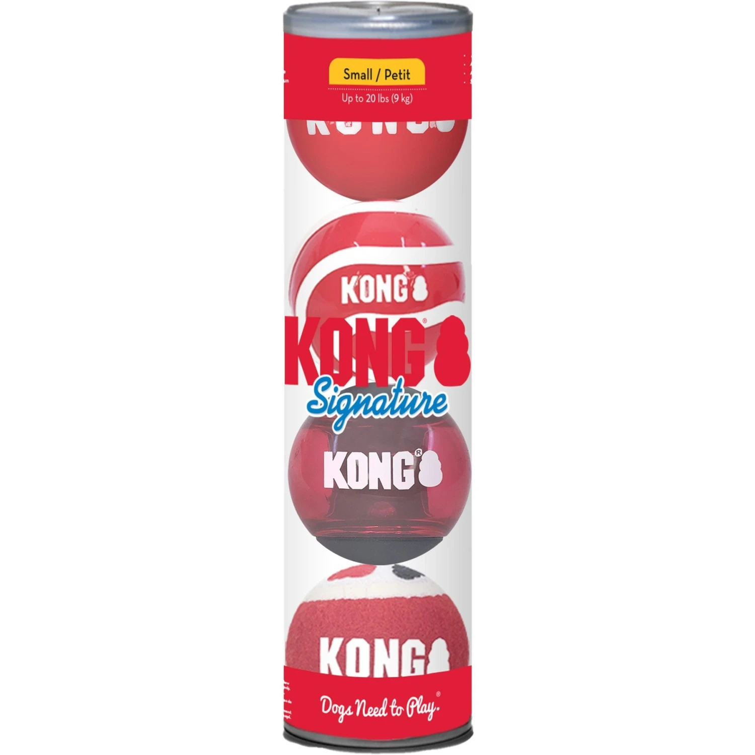 KONG Signature Balls Dog Toy, 4 Count 5 KONG Signature Balls Dog Toy, 4 Count - Image 3