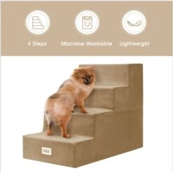 Friends Forever Milo 4-Step Non-Slip Small Dog & Cat Stairs -Dog Supplies 851478 PT3. AC SS1800 V1683836844