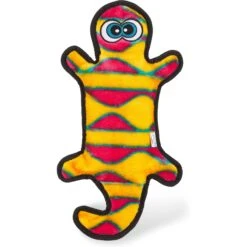 Outward Hound Invincibles Geckos Squeaky Stuffing-Free Plush Dog Toy