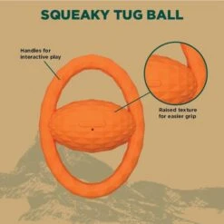 Hound2O Squeaky Tug Ball Dog Toy -Dog Supplies 863638 PT3. AC SS1800 V1687284924