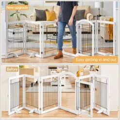 Yaheetech 6-Panel Foldable Wire Dog Gate 16 Yaheetech 6-Panel Foldable Wire Dog Gate -Dog Supplies 871606 PT5. AC SS1800 V1686078425
