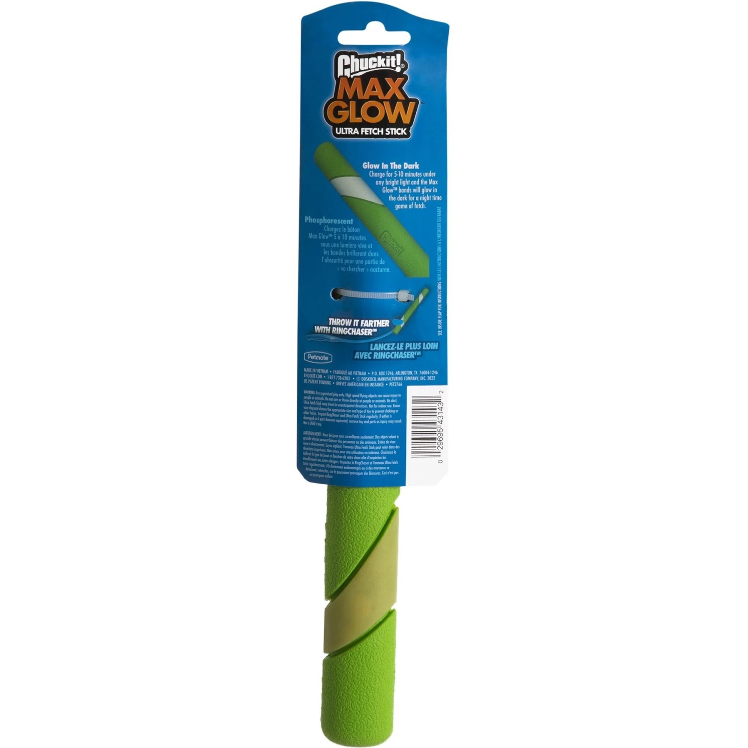 Chuckit! Max Glow Ultra Fetch Stick Dog Toy 4 Chuckit! Max Glow Ultra Fetch Stick Dog Toy - Image 2
