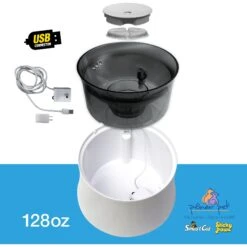 Pioneer Pet Vortex Elevated Drinking Dog Fountain, Gray, Medium 12 Pioneer Pet Vortex Elevated Drinking Dog Fountain, Gray, Medium -Dog Supplies 873118 PT4. AC SS1800 V1686338418