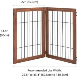 Unipaws Pet Gate Playpen 2-Panel Extension Kit, Walnut, Medium 11 Unipaws Pet Gate Playpen 2-Panel Extension Kit, Walnut, Medium -Dog Supplies 880078 PT3. AC SS1800 V1686079644