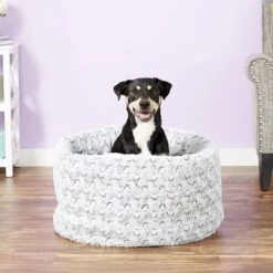 P.L.A.Y. Pet Lifestyle And You Snuggle Covered/Bolster Cat & Dog Bed -Dog Supplies 88378 PT3. AC SS1800 V1566315779