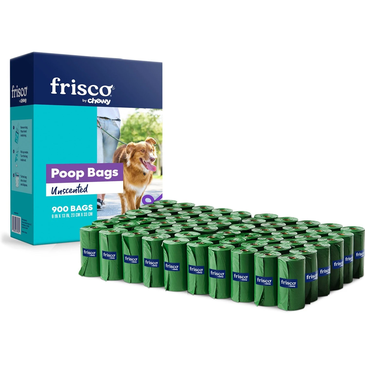 Frisco Dog Poop Bags + 2 Dispensers, 900 Count 3 Frisco Dog Poop Bags + 2 Dispensers, 900 Count